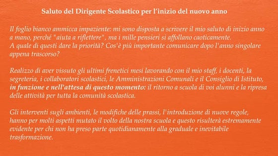 Inizio anno scolastico infanzia | PPTX