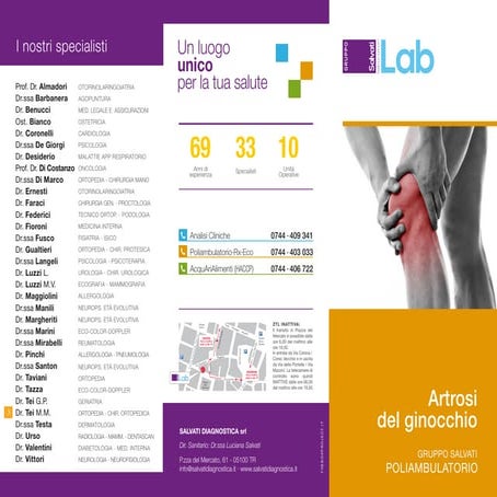 Gruppo Salvati Terni - Artrosi del ginocchio