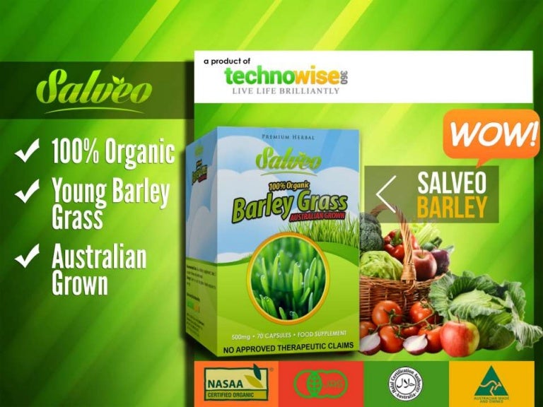 SALVEO ORGANIC BARLEY GRASS
