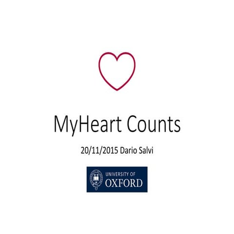 An overview of the MyHeart Counts app