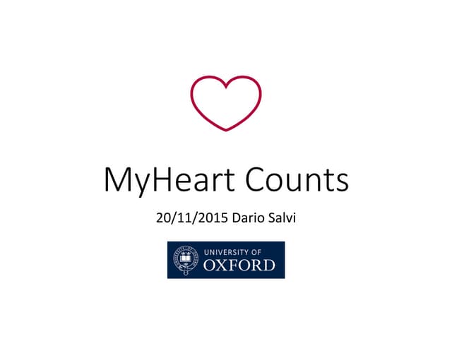 An overview of the MyHeart Counts app