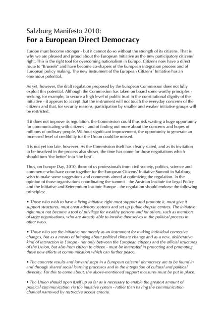 Salzburg manifesto 