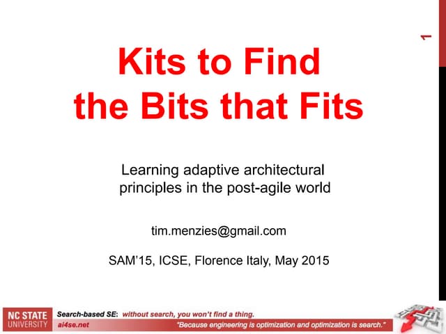 Kits to Find  the Bits that Fits 