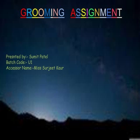 Grooming presentation | PPT