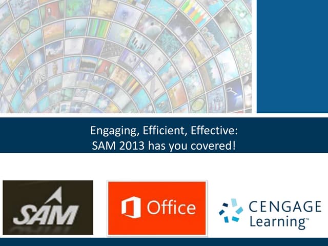 Cengage Learning Digital Road Shows 2013, SAM