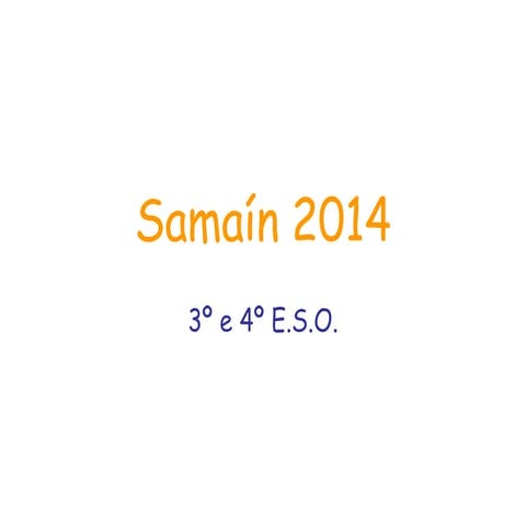 Carteis Samaín 2014