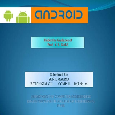 Android Operating System | PPTX | Computer Software and Applications ...