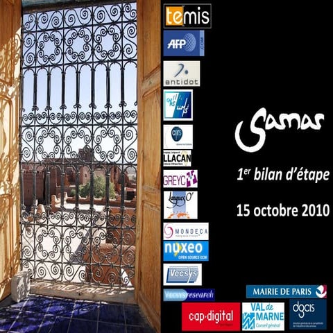 Samar - Premier bilan d'étape - Oct. 2010