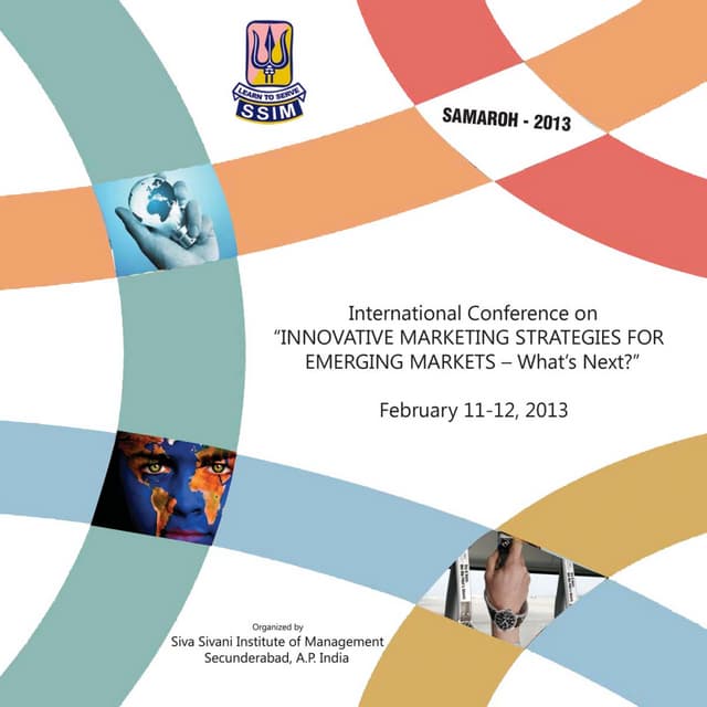 international conference on “INNOVATIVE MARKETING STRATEGIES FOR EMERGING MAR...
