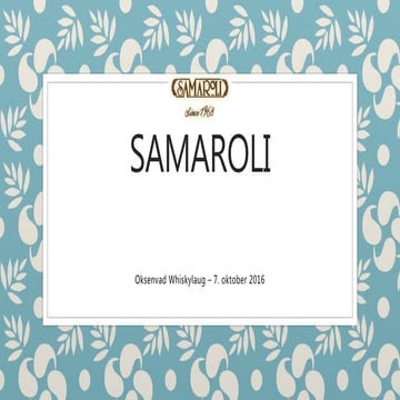 Whiskysmagning: Samaroli