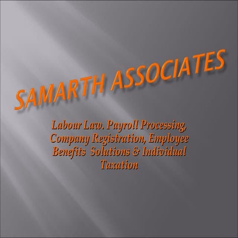 Samarth Associates - Payroll & Labour Law Outsourcing