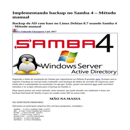 Samba4+backup | PDF