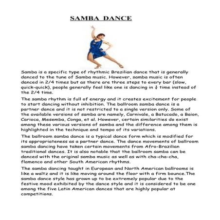 Samba dance