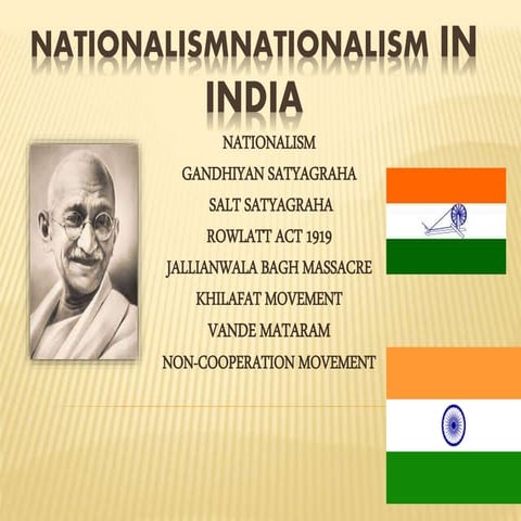 NATIONALISM IN INDIA 