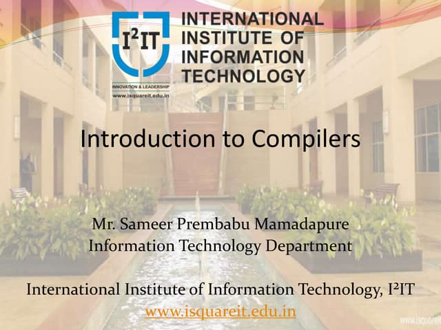 Introduction to Compilers | Phases & Structure