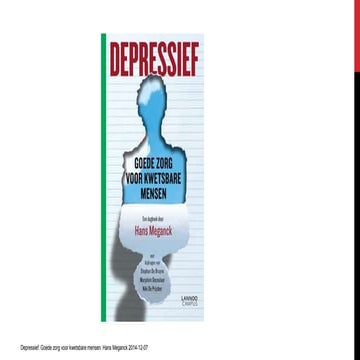 Samen geestelijk gezond   hans meganck - depressief leuven