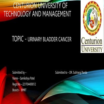 Radiation for the Treatment of Bladder Cancer | PPTX