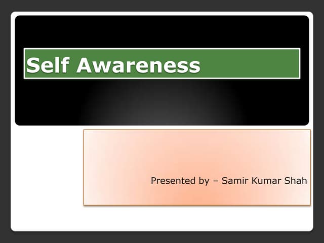 presentation on myself