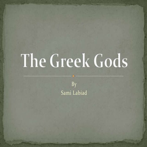 Sami's greek gods