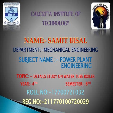 POWER PLANT ENGINEERING WATER TUBE BOILER.pptx