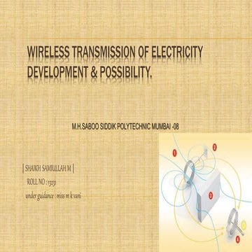Wireless power transmission ppt | PPTX