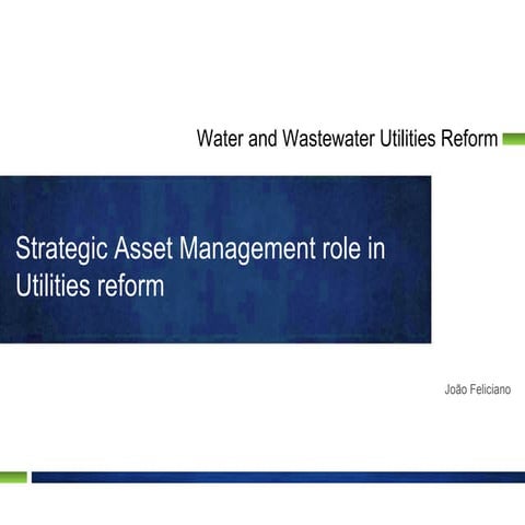 Strategic Asset Management - Water Utilities