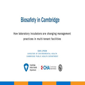 Biosafety Exposure Risks and How to Keep the Community Safe