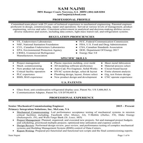 Sam Najmi resume 04-20-2016