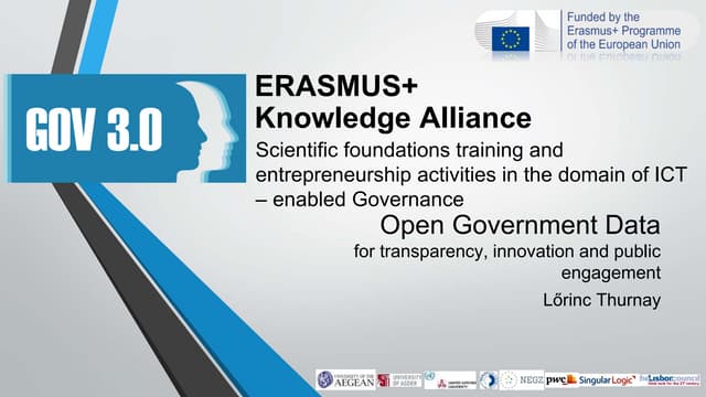Open Government Data for transparency, innovation and public engagement in so...