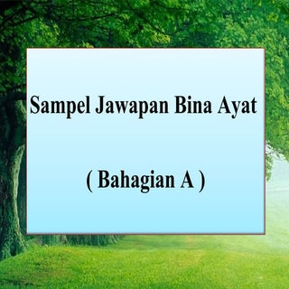 Sampel jwpan bhgian a, b dan c