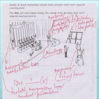 Sampel membina rangka jawapan murid #5