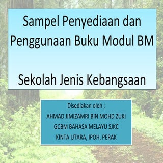 Sampel penyediaan dan penggunaan bu...