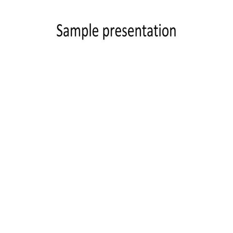 Example presentation | PPTX