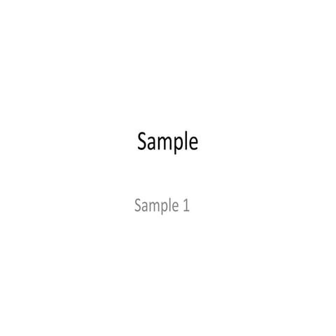Slideshare VPU Sample Presentation | PPTX