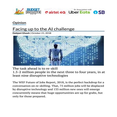 Facing up to the AI challenge