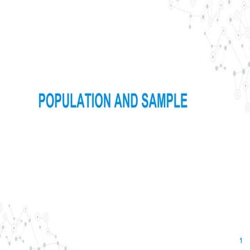 Population,Sample and Types of Sample