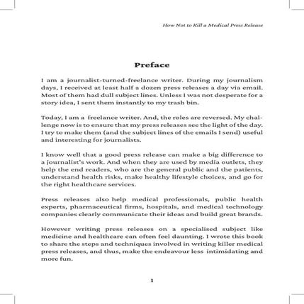 How Not to Kill a Medical Press Release
