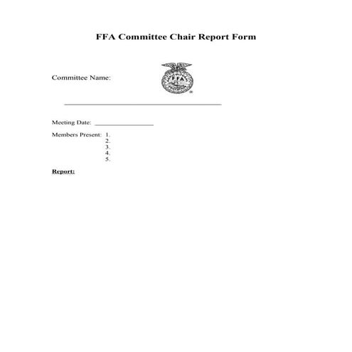 Sample committe-report