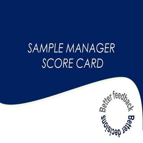 Sample manager-scorecard-ace ngage | PPT