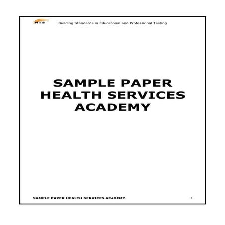 Sample paper-health-services-academy-msph-phd