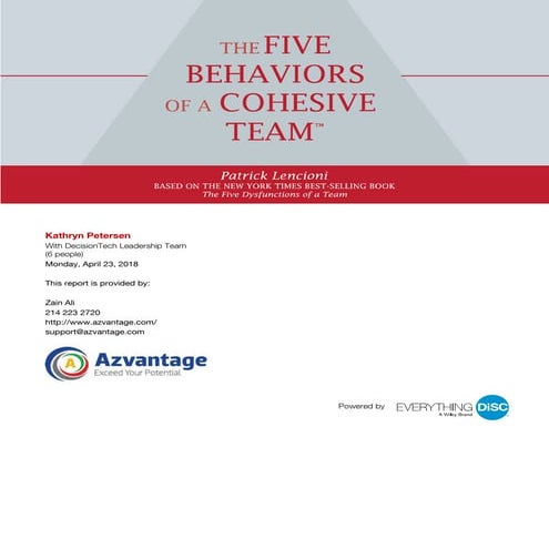 Sample profile-five-behaviors-of-cohesive-team-ilovepdf-compressed