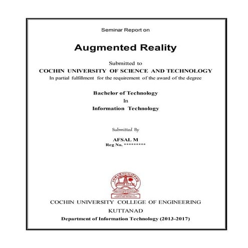 Sample seminar report