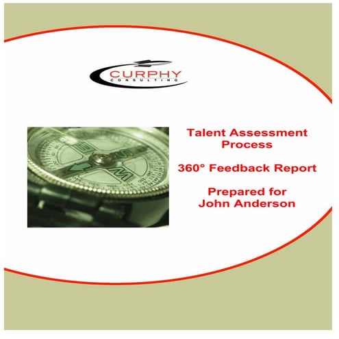 Sample 360 Feedback Report, Gordon Curphy, PhD