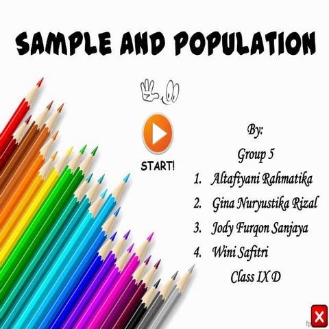 Sample and population