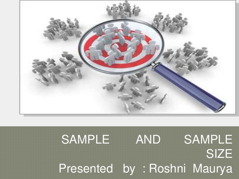Sample And Sample Size