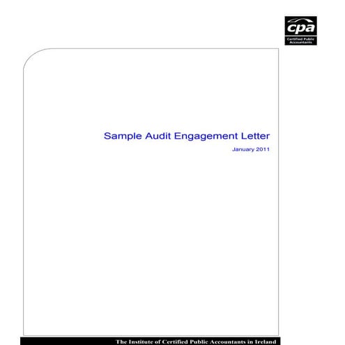 The Audit Report Sample Of Engagement Letter That Works - 29yf3o8