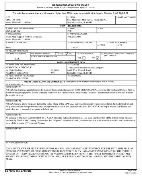 da form 638