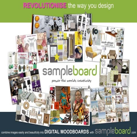 Create digital moodboards with SampleBoard.com