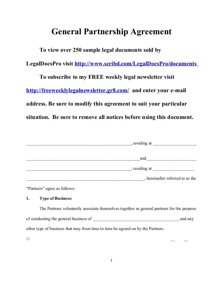 <strong>Partnership</strong>* <strong>Agreement</strong> (<strong>sample</strong>) - <strong>fcps.edu</strong> Sample partnership agreement template