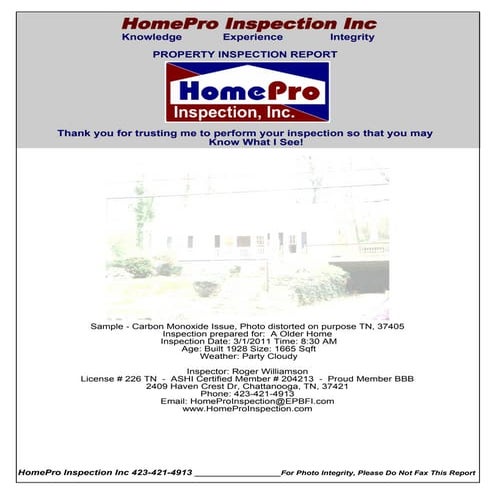 Sample carbon monoxide_issue